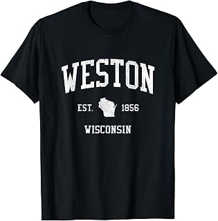 Weston WI Vintage Athletic Sports JS01 T-Shirt