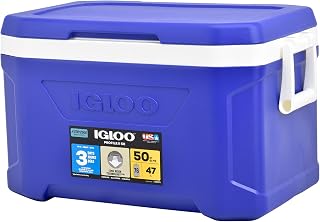 Igloo Profile II Cooler Box 50, Approx. 10.6 gal (47 L), Profile 2, Red, Outdoors, Camping, Leisure, Fishing