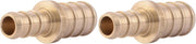 SharkBite 3/8 x 1/2 Inch Crimp Reducing Coupling, Brass Plumbing Fitting, PEX Pipe, PE-RT, UC009LFA (Pack of 2)