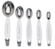 Stainless Steel Measuring Spoon Set Silver by Cuisipro – Standard, 15 milliliters, Stainless Steel, Silver, Model 1394