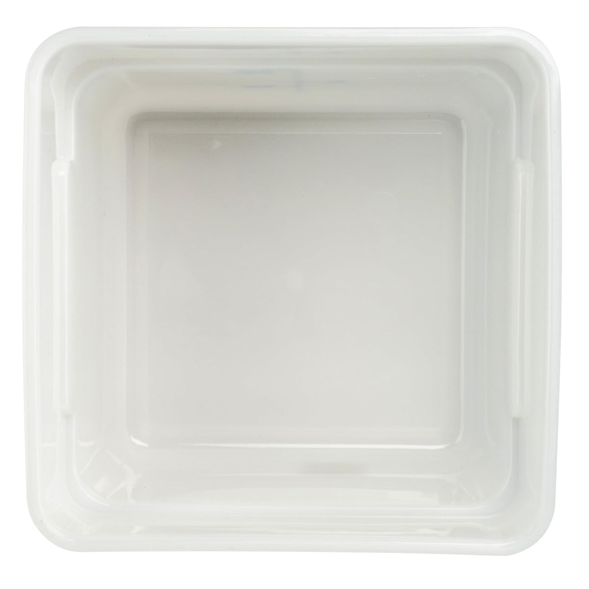 12 qt White Square Plastic Storage Container by Winco – 12 Quart, Plastic, White, Model PESC-12