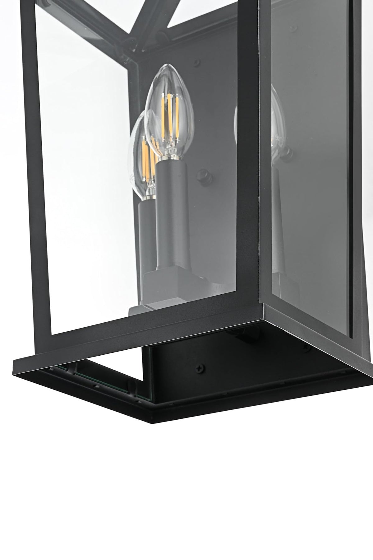 Richmond Three Light Outdoor Wall Sconce Black by Lighting Design – Iron, Black, Model OD331W16BK