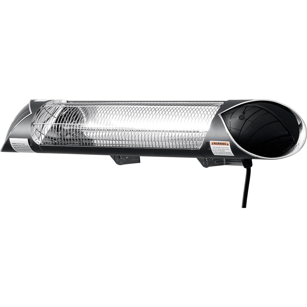 Infrared Patio Heater With Remote Control by Global Industrial – Aluminum, Black, Silver, Model STAR