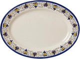 GET OP-618-SL 18 in Oval Catering Platter, Melamine, Santa Lucia