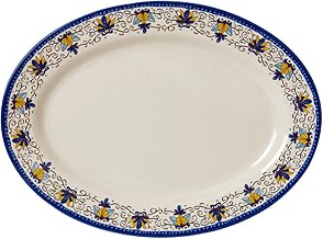GET OP-618-SL 18 in Oval Catering Platter, Melamine, Santa Lucia