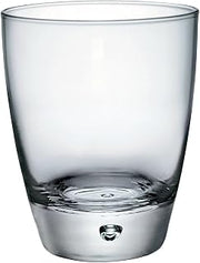 Bormioli Rocco Luna 11.75 oz. Double Old Fashioned DOF Drinking Glasses for Cold Drinks, Juices, and Cocktails, Clear, Set of 12