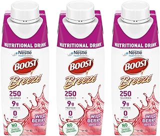 Boost Breeze Nutritional Drink Wildberry, 8 Fl Oz (Pack of 3)