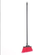 Winco 48" Red Angled Broom with Fiberglass Handle