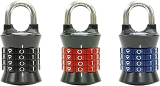 Master Lock Locker Lock Set Your Own Combination Padlock, 30 Pack, Colors May Vary, 1535EC3