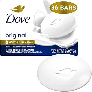 Dove Beauty Bar, Bulk Soap, Original 36-Pack with Moisturizing Cream for Soft, Smooth Skin, 2.6 Oz Ea