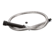 Hose with 44 Flex Stainless Steel and Black Handle by T&S Brass – Packs, Stainless Steel, Model 5HSE44