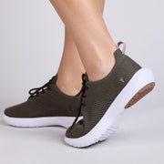 Australia - Womens Sneaker/Runner by EMU – 9, Dark Olive, Model Springbrook