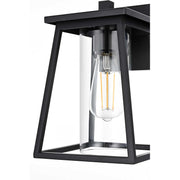 Lambert One Light Outdoor Wall Sconce Black by Lighting Design – Iron, Black, Model OD346W11BK