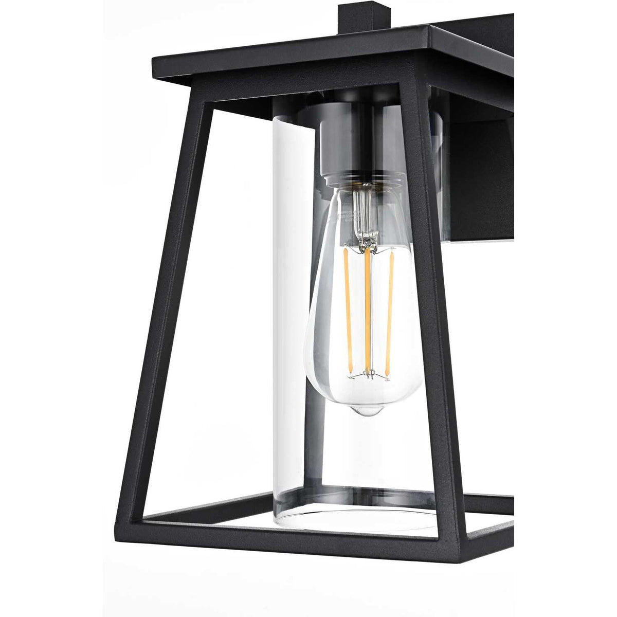 Lambert One Light Outdoor Wall Sconce Black by Lighting Design – Iron, Black, Model OD346W11BK