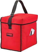 Cambro Nylon 13" X 9" X 13" Food Delivery Bag, Insulated Food Carrier, 4PK Red GBD13913-521