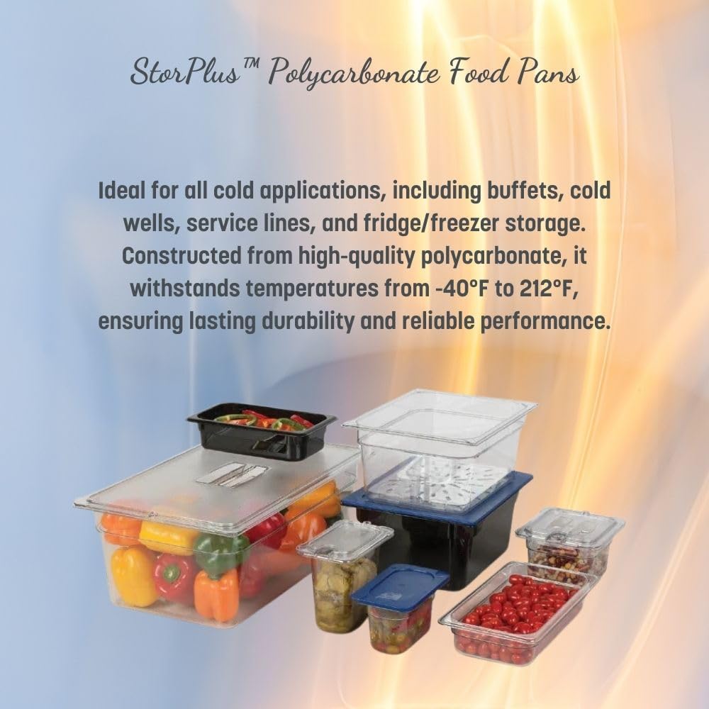 Carlisle FoodService Products Black / 4 Inches / Pack of 6 Storage & Transport