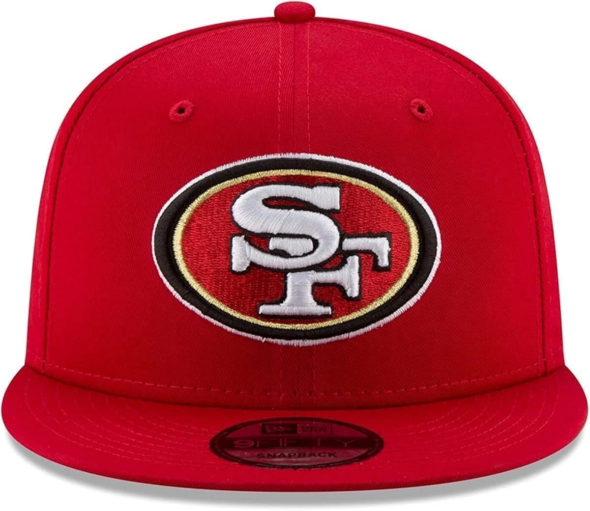 NFL 9FIFTY Snapback Team Color Adjustable Hat Cap One Size (US by New Era – One Size, Polyester, San Francisco 49ers - Red, Model New Era