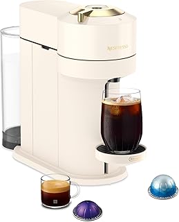 Nespresso Vertuo Next Coffee and Espresso Maker by De'Longhi, Creamy White and Gold
