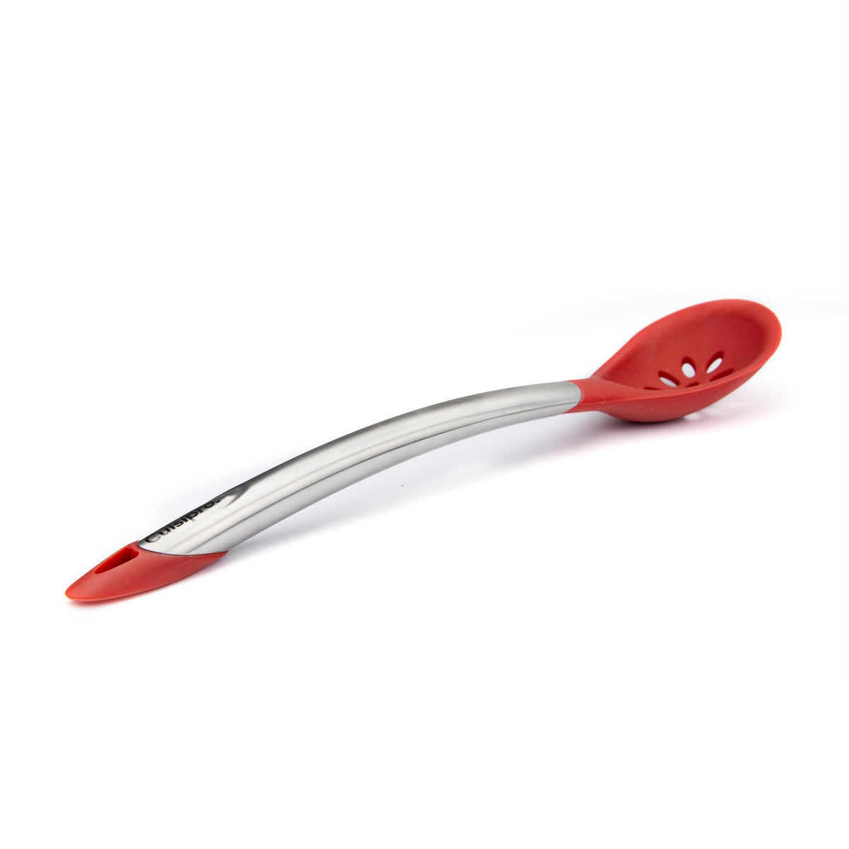 Silicone 12 Inch Slotted Spoon by Cuisipro – 12 Inch, Silicone, Red, Model 7112508