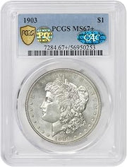 1903 American Silver Morgan Dollar MS-67+ PQ Approved $1 PCGS/CAC MS67+