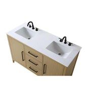 Honey Brown Millie Bathroom Vanity by by Elegant Lighting – Solid wood and MDF, Honey Brown, Model VF29354DMHB