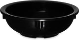 Carlisle FoodService Products Kingline Reusable Plastic Bowl Nappie Bowl for Home and Restaurant, Melamine, 10 Ounces, Black, (Pack of 48)