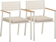 Tov Furniture Sardinia Cream Outdoor Dining Chair - Set of 2