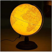 Practical Globe Learning Educational Globe Illuminated Geographic Globes Raised Relief Retro World Globes for Mapping Travels Beautifully Decor，32cm with Light
