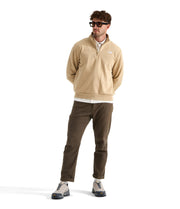 Men's Evolution Simple Dome 1/4 Zip by The North Face – Cotton, Khaki Stone, Model NF0A8ET4