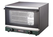 Quarter-Size Countertop Convection Oven by Winco – 15(h) x 18.75(w) x 19.88(d), 0.8 cubic_feet, Stainless Steel, Silver, Model ECO-250