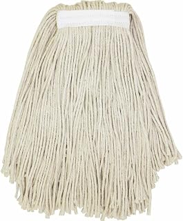 Genuine Joe N24COTEA Cut End Cotton Wet Mop, No. 24, Natural