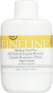 FNE4450 Fineline Masking Fluid Pen 1.25oz 18ga Std Tip Masking Fluid Pen 1.25oz