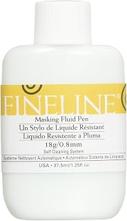 FNE4450 Fineline Masking Fluid Pen 1.25oz 18ga Std Tip Masking Fluid Pen 1.25oz