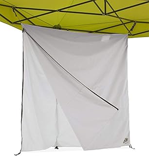 E-Z UP Privacy Hang Space, Triangle Canopy Wall Divider, 5'x5'x7', White