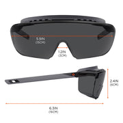 Ergodyne Smoke Lens / One Size / Smoke Lens Matte Black Frame Safety Glasses