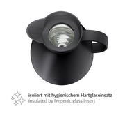 Dan 1-Liter Carafe by Alfi – 33.8 Ounces, 1 liters, Polypropylene, Black, Model 935020100