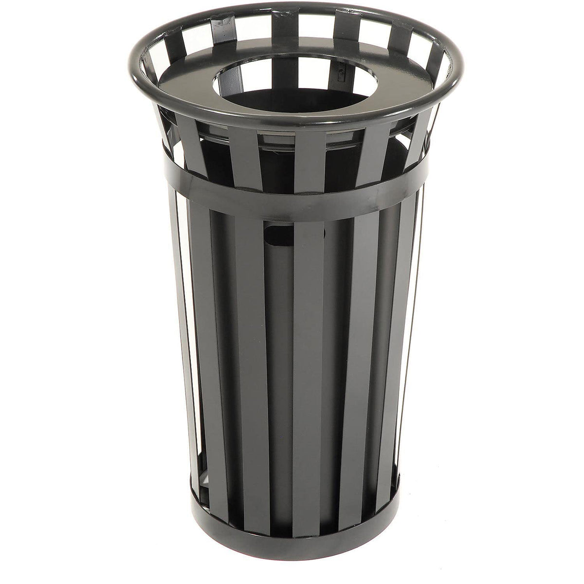 Global Industrial Black / Industrial / 24.0 gallons Outdoor Trash Cans