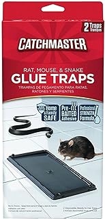 Catchmaster 402 Baited Rat, Mouse and Snake Glue Traps Professional Strength, 2-Pack