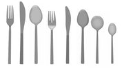 Arezzo 18/10 Stainless Steel Flatware by Fortessa – Coffee/Teaspoon (Set of 12), Stainless Steel, Brushed Silver, Model 1.5B.165.00.004