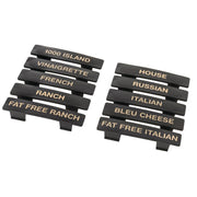 CN4812 Name Tag Set (fits model N48) by Tablecraft – Plastic, Black, Model 727875106520