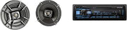 Alpine UTE-63BT Single-DIN 1-Pair DB652 6.5 in Speaker Bundle | Single-DIN UTE-63BT source unit bundled with 1 pair of DB652 6.5 in speakers.
