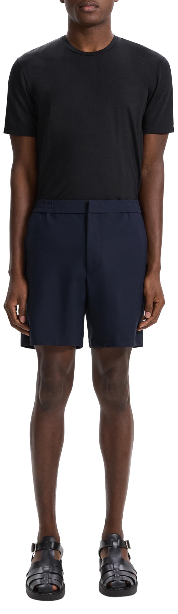 Men's Curtis Short in Precision Ponte by Theory – Polyester Blend, Baltic, Model M0597201