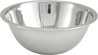 Winco 3 qt Stainless Steel Mixing Bowl | Dishwasher safe, All purpose, True capacity sizing, Restaurant service, Great for Salads, Sides, Pasta and Shared Dishes