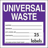 AccuformNMC Signs MHZW16PSP Adhesive Coated Paper Hazardous Waste Label