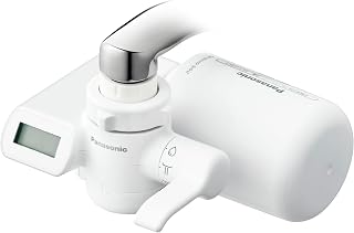 Panasonic TK-CJ24-W Faucet Direct Connection Water Purifier, Compatible with PFOS/PFOA Removal, LCD Display Type, White