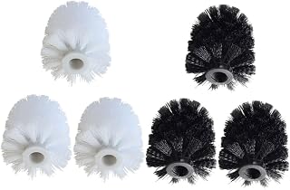 6pcs Toilet Scrubber Replacement Brush Heads Plastic for Splash Bathroom Bowl Cleaning Tools