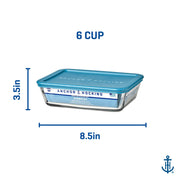 Anchor Hocking Teal / Large / 1.4 liters Container Sets