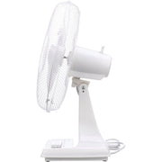 Oscillating Office Fan by TPI – 2, Plastic, White, Model ODF-16