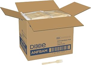 DIXIE® 100% BAMBOO FORK CUTLERY BY GP PRO (GEORGIA-PACIFIC) 1000 PER CASE