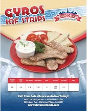 Devanco Individual Quick Frozen Gyro Slices, 10 Pound -- 1 each.